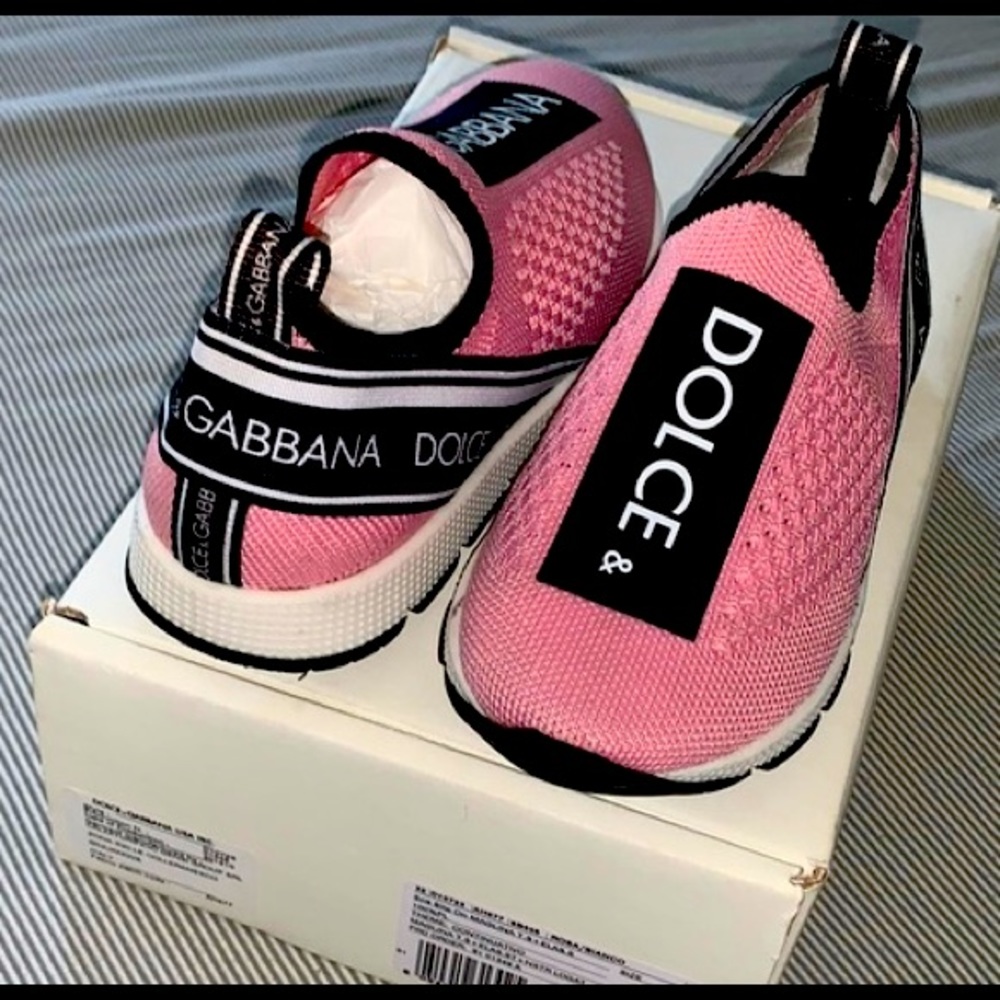 Authentic Dolce and Gabbana Pink sneakers